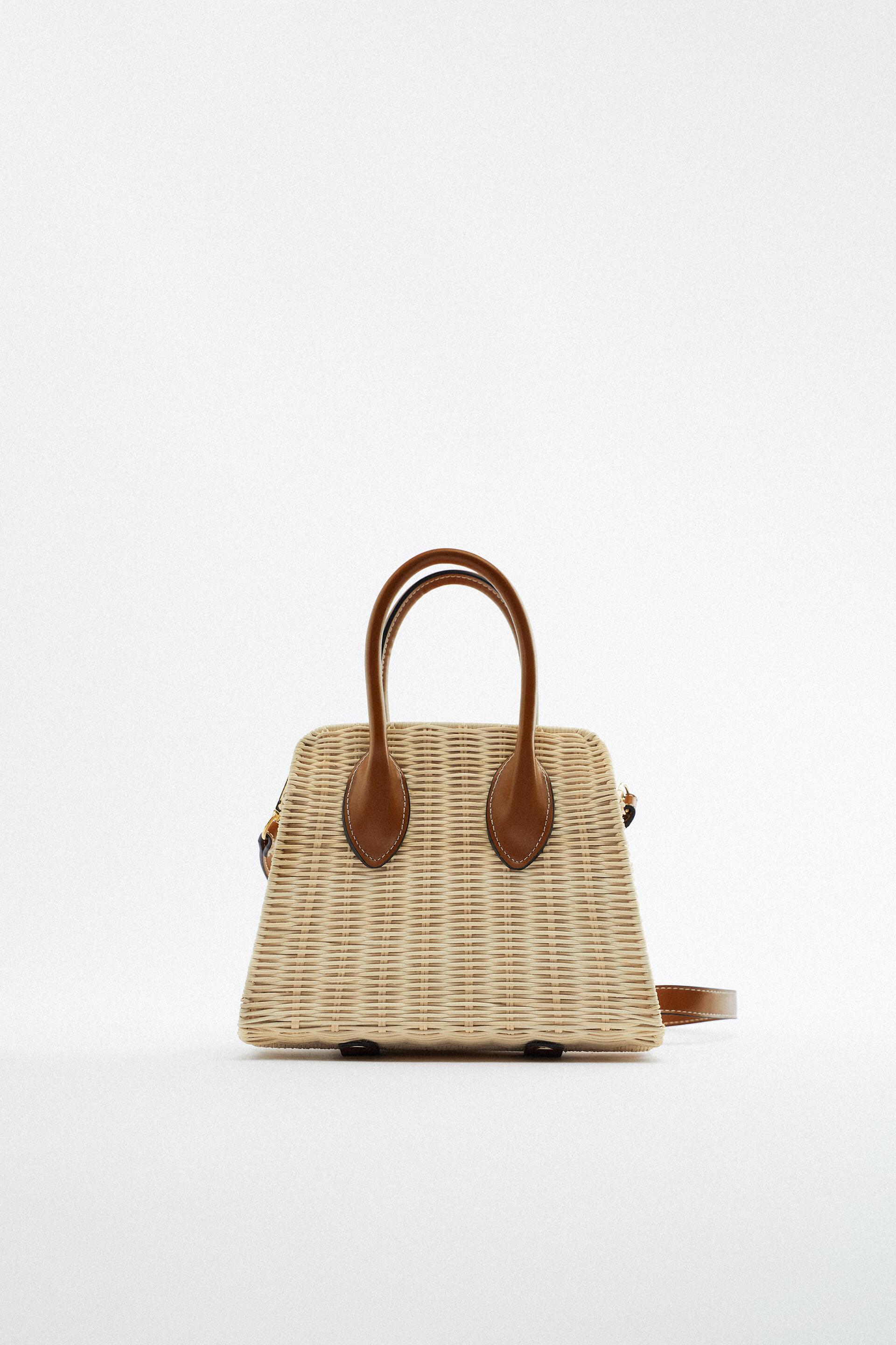 RIGID CROSSBODY BAG Natural ZARA Canada